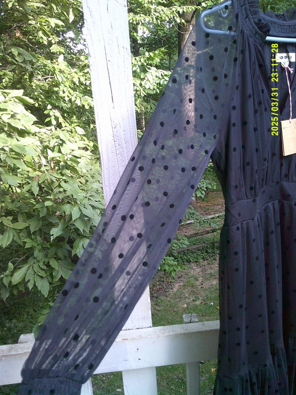 Beautiful NWT Boden Polka Dot/Black Tiered Maxi--NWT!  Size 8 - Picture 4 of 4